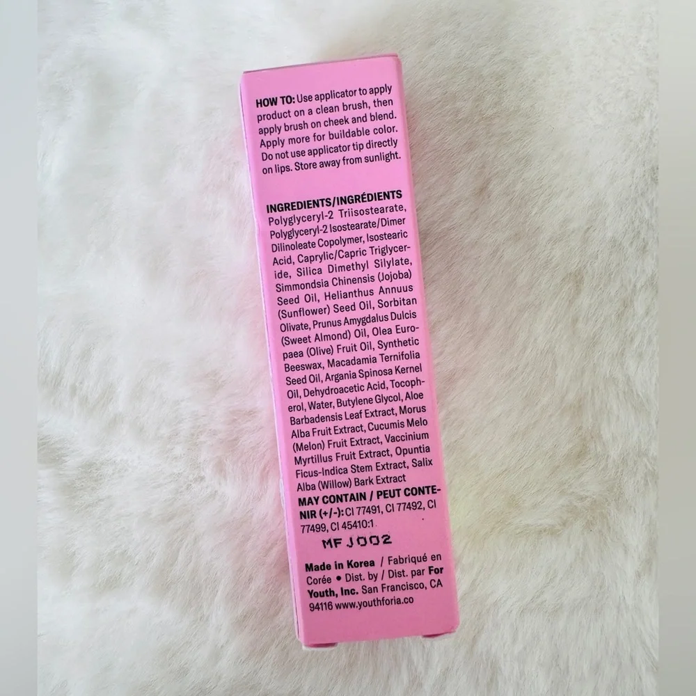 Youthforia BYO Blush oil - NIB